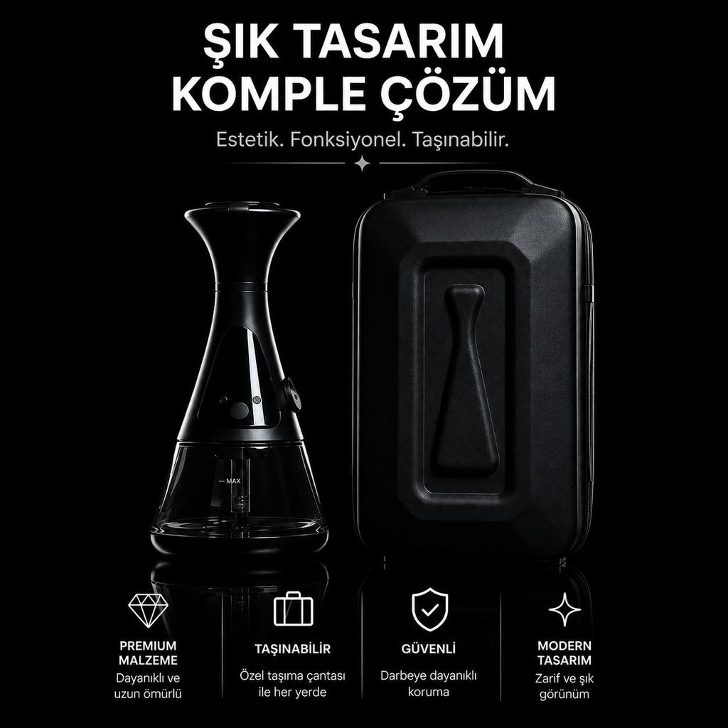 EBeleaf Elektrikli Şarjlı Nargile - Kömürsüz ve Taşınabilir Set
