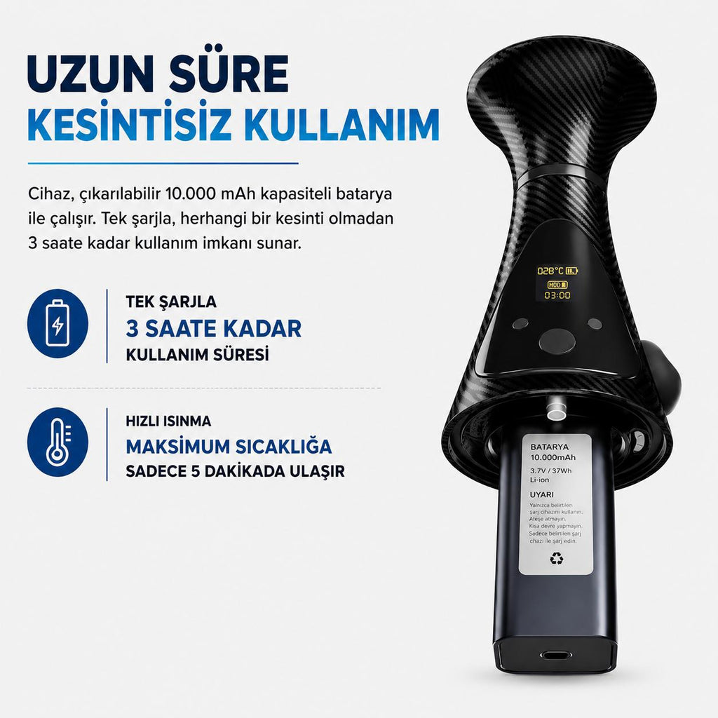 EBeleaf Elektrikli Şarjlı Nargile - Kömürsüz ve Taşınabilir Set