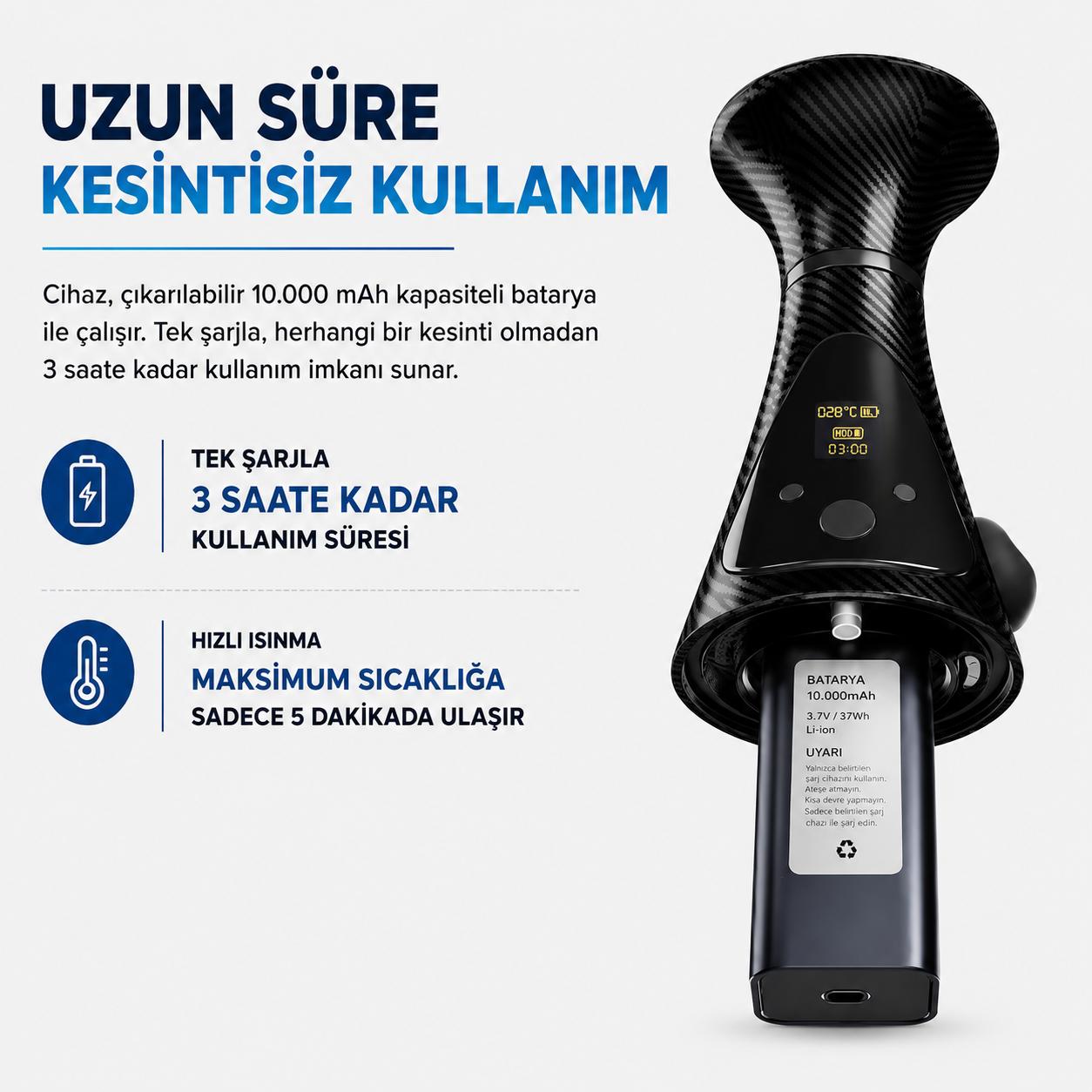 EBeleaf Elektrikli Şarjlı Nargile - Kömürsüz ve Taşınabilir Set