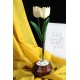 Lale 3 lü Çiçek Taş Rose Gölgeli Saksı