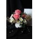 Pembe Güller 5 Adet 25 Adet Papatya Başlıklı Yapay Çiçek Taş Beyaz Saksı Sevgiliye Hediye