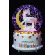 Unicorn Model Püskürtmeli Kar Küre Müzikli Işıklı Büyük Boy Sevgiliye Hediye