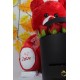 Kutu Dolusu Güller 15 Adet Sevimli Peluş Ayıcık 50 cm Hediye Set