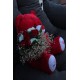 Sevgiliye Sevimli Kırmızı Ayıcık Kaliteli 50 cm Gül & Papatya Cipsolarla Sarılı Buket Set Hediye