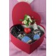 Kalp Kutu Dolusu Kar Küreleri Kolye Kalp Işık Melek Biblo Papatya Çiçek Sevgili Hediyeler