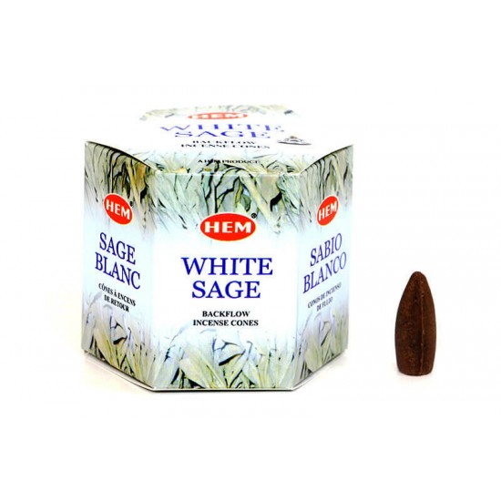 White Sage Back Flow Cones